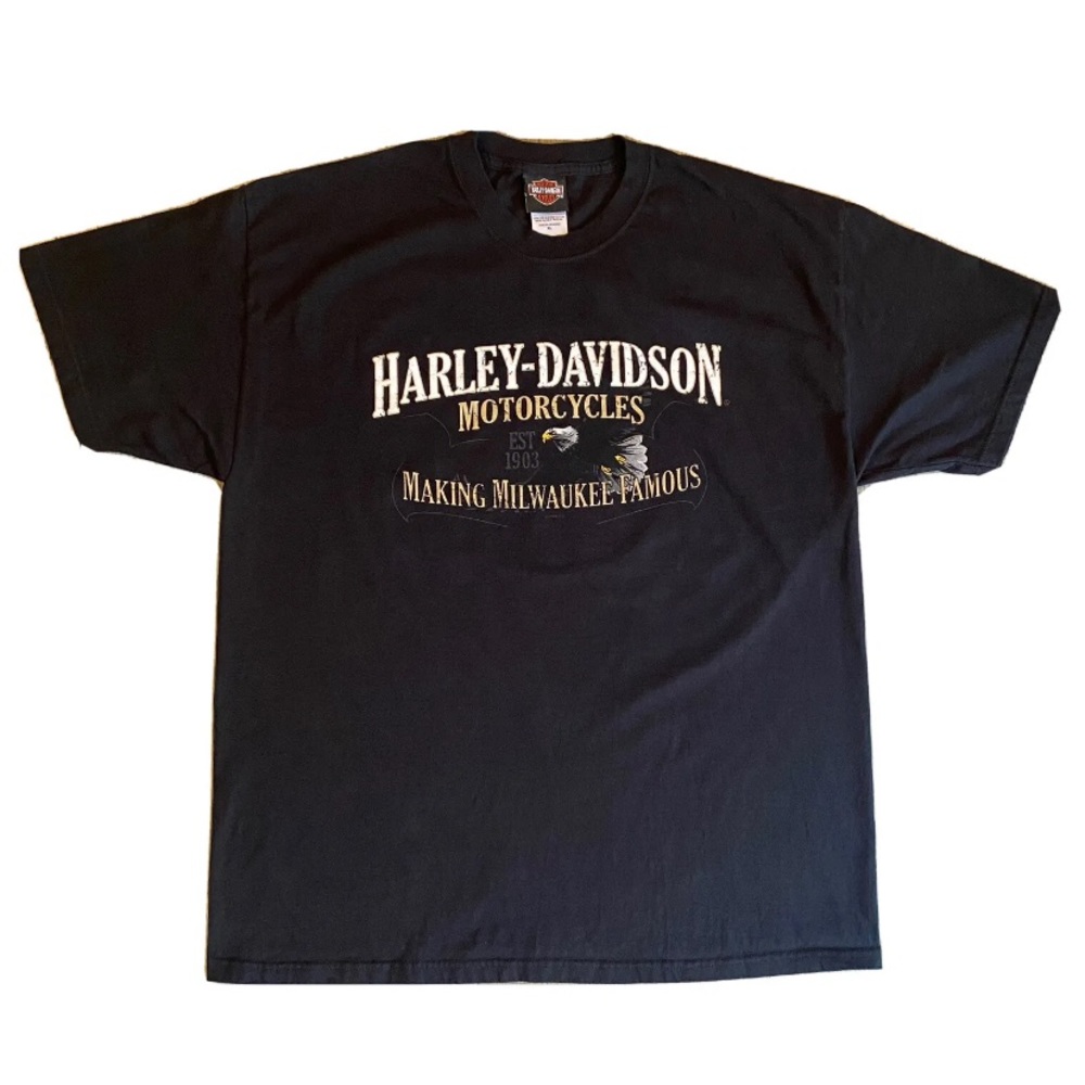 Harley Davidson Motorcycles T Shirt Men’s XL Nova Scotia Canada 2 Sided Graphic - Picture 2 of 10